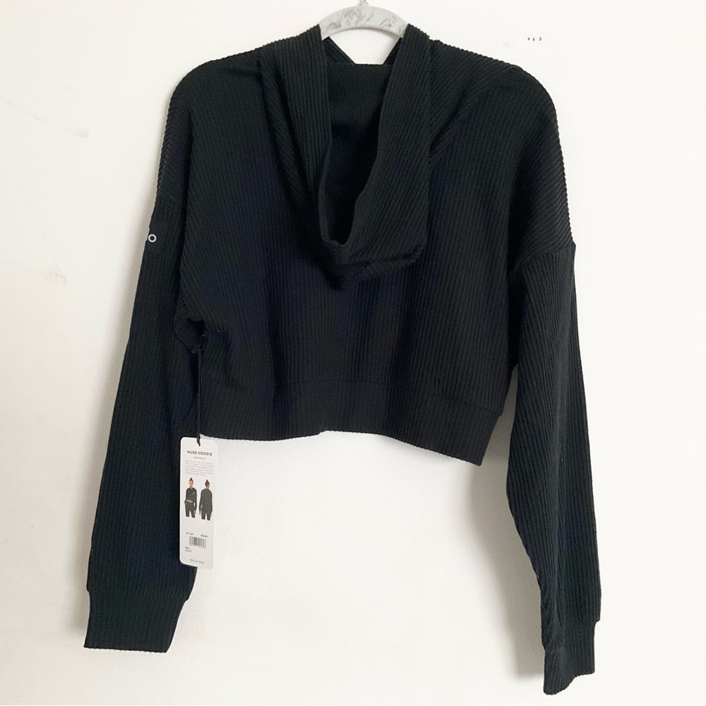 Alo Yoga Muse Hoodie Black XS - Picture 11 of 13